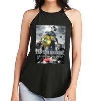 Captain Ukraine Stand With Zelenskyy I Dont Need A Ride Ammo Army Women's Perfect Tri Rocker Tank