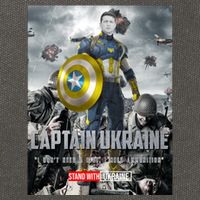 Captain Ukraine Stand With Zelenskyy I Dont Need A Ride Ammo Army Cotton Canvas Backpack