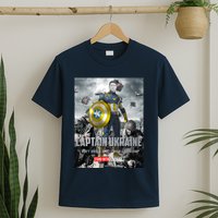 Captain Ukraine Stand With Zelenskyy I Dont Need A Ride Ammo Army T-Shirt