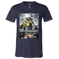 Captain Ukraine Stand With Zelenskyy I Dont Need A Ride Ammo Army V-Neck T-Shirt