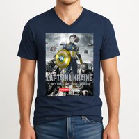 Captain Ukraine Stand With Zelenskyy I Dont Need A Ride Ammo Army V-Neck T-Shirt