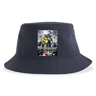 Captain Ukraine Stand With Zelenskyy I Dont Need A Ride Ammo Army Sustainable Bucket Hat
