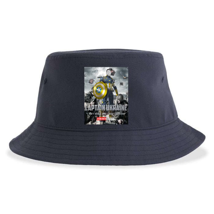 Captain Ukraine Stand With Zelenskyy I Dont Need A Ride Ammo Army Sustainable Bucket Hat