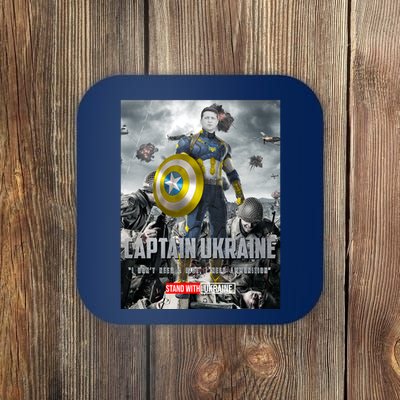 Captain Ukraine Stand With Zelenskyy I Dont Need A Ride Ammo Army Coaster