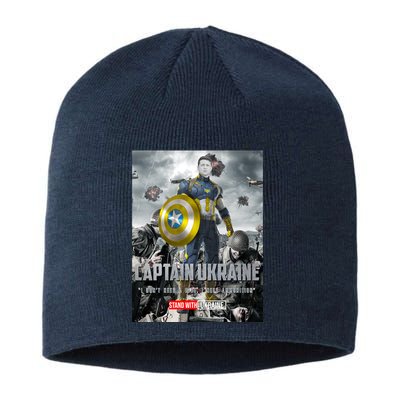 Captain Ukraine Stand With Zelenskyy I Dont Need A Ride Ammo Army Sustainable Beanie