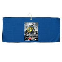 Captain Ukraine Stand With Zelenskyy I Dont Need A Ride Ammo Army Large Microfiber Waffle Golf Towel