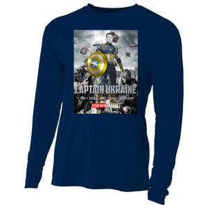 Captain Ukraine Stand With Zelenskyy I Dont Need A Ride Ammo Army Cooling Performance Long Sleeve Crew