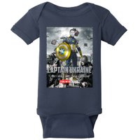 Captain Ukraine Stand With Zelenskyy I Dont Need A Ride Ammo Army Baby Bodysuit