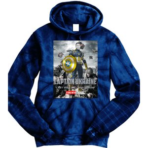 Captain Ukraine Stand With Zelenskyy I Dont Need A Ride Ammo Army Tie Dye Hoodie