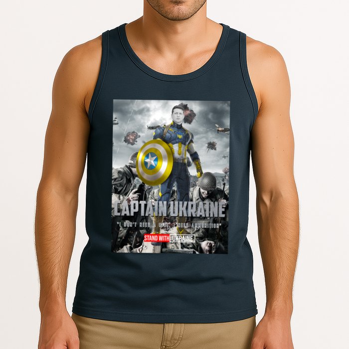 Captain Ukraine Stand With Zelenskyy I Dont Need A Ride Ammo Army Tank Top