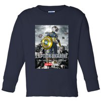 Captain Ukraine Stand With Zelenskyy I Dont Need A Ride Ammo Army Toddler Long Sleeve Shirt