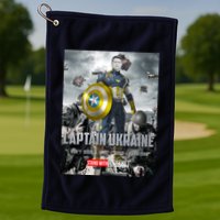 Captain Ukraine Stand With Zelenskyy I Dont Need A Ride Ammo Army Golf Towel