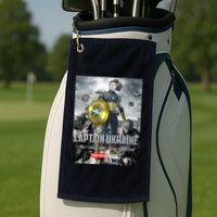 Captain Ukraine Stand With Zelenskyy I Dont Need A Ride Ammo Army Golf Towel
