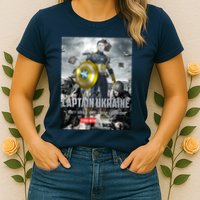 Captain Ukraine Stand With Zelenskyy I Dont Need A Ride Ammo Army Womens T-Shirt