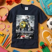 Captain Ukraine Stand With Zelenskyy I Dont Need A Ride Ammo Army Kids T-Shirt