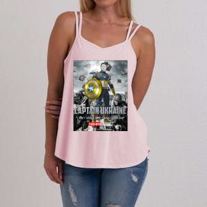 Captain Ukraine Stand With Zelenskyy I Dont Need A Ride Ammo Army Women's Strappy Tank