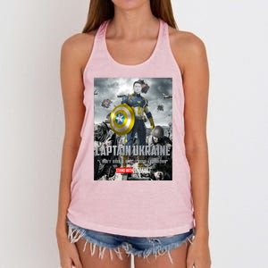 Captain Ukraine Stand With Zelenskyy I Dont Need A Ride Ammo Army Women's Knotted Racerback Tank