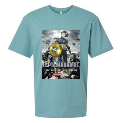 Captain Ukraine Stand With Zelenskyy I Dont Need A Ride Ammo Army Sueded Cloud Jersey T-Shirt