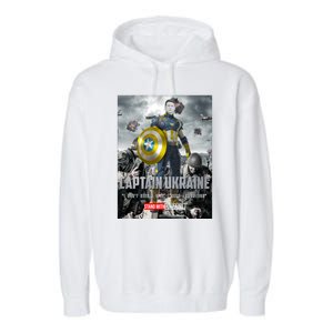 Captain Ukraine Stand With Zelenskyy I Dont Need A Ride Ammo Army Garment-Dyed Fleece Hoodie