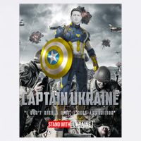 Captain Ukraine Stand With Zelenskyy I Dont Need A Ride Ammo Army Garment-Dyed Sweatshirt