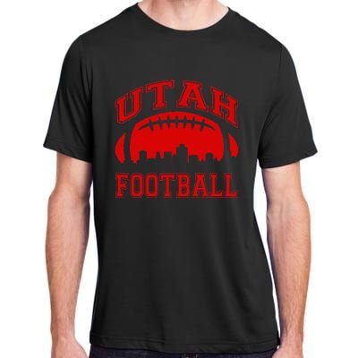 College University Style Utah Football Sports Gift Adult ChromaSoft Performance T-Shirt