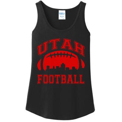 College University Style Utah Football Sports Gift Ladies Essential Tank