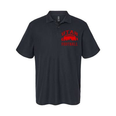 College University Style Utah Football Sports Gift Softstyle Adult Sport Polo