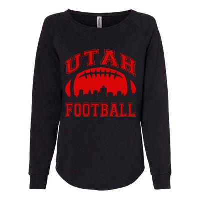 College University Style Utah Football Sports Gift Womens California Wash Sweatshirt