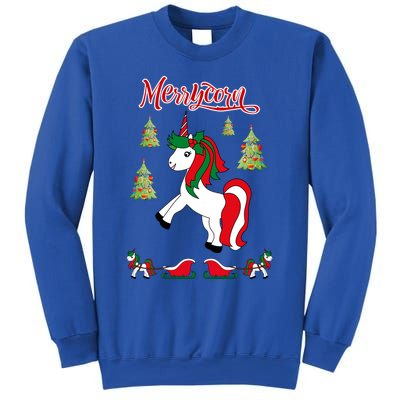 Christmas Unicorn Sweater Merrycorn Unicorn Lovers Xmas Gift Cool Gift Sweatshirt