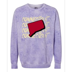 Connecticut Usa State American State Ct Conn Is Home Colorblast Crewneck Sweatshirt