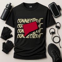 Connecticut Usa State American State Ct Conn Is Home Cooling Performance Crew T-Shirt