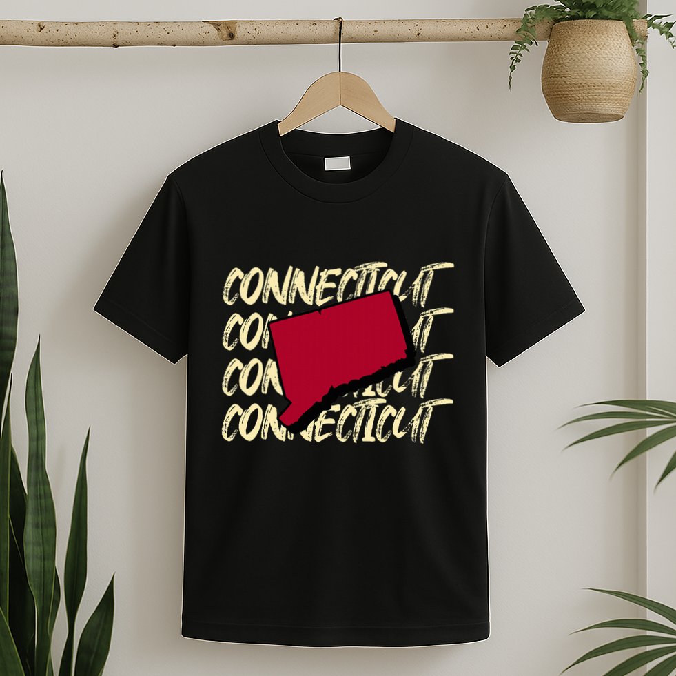Connecticut Usa State American State Ct Conn Is Home T-Shirt