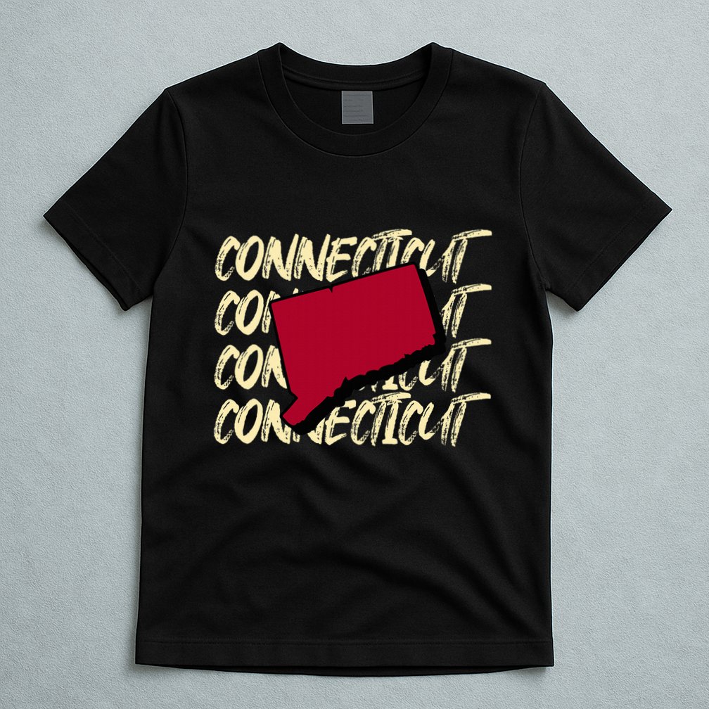 Connecticut Usa State American State Ct Conn Is Home T-Shirt
