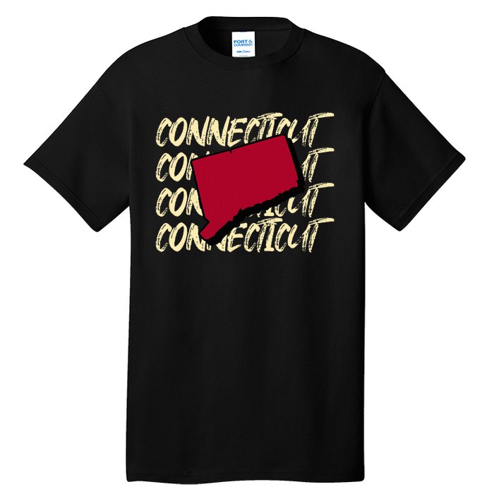 Connecticut Usa State American State Ct Conn Is Home Tall T-Shirt