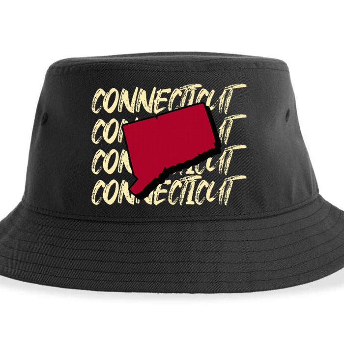 Connecticut Usa State American State Ct Conn Is Home Sustainable Bucket Hat