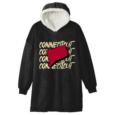 Connecticut Usa State American State Ct Conn Is Home Hooded Wearable Blanket
