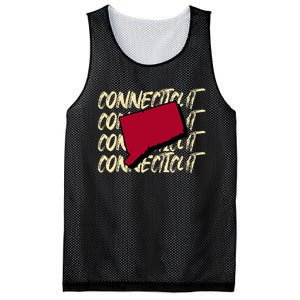 Connecticut Usa State American State Ct Conn Is Home Mesh Reversible Basketball Jersey Tank