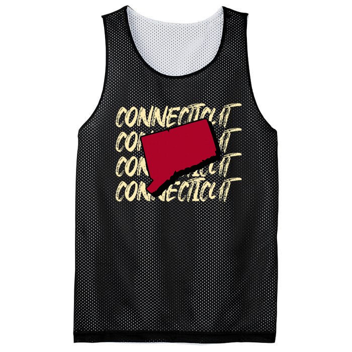 Connecticut Usa State American State Ct Conn Is Home Mesh Reversible Basketball Jersey Tank