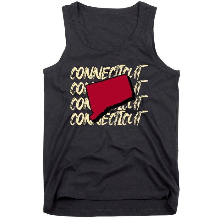 Connecticut Usa State American State Ct Conn Is Home Tank Top