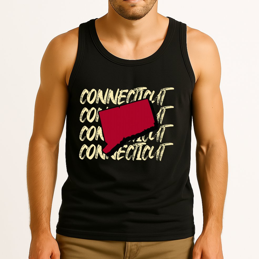 Connecticut Usa State American State Ct Conn Is Home Tank Top