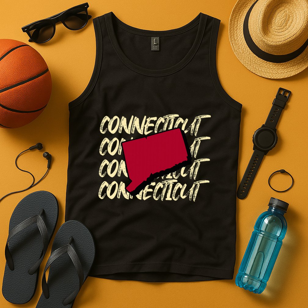 Connecticut Usa State American State Ct Conn Is Home Tank Top