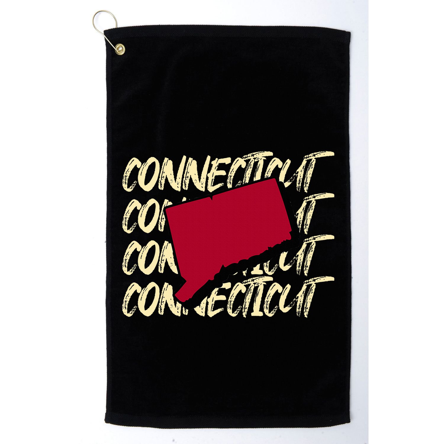 Connecticut Usa State American State Ct Conn Is Home Golf Towel
