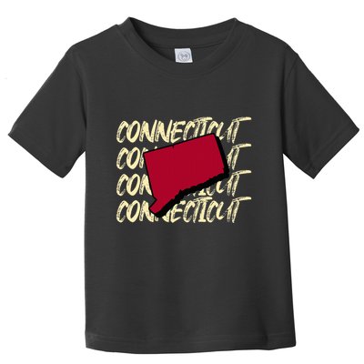 Connecticut Usa State American State Ct Conn Is Home Toddler T-Shirt