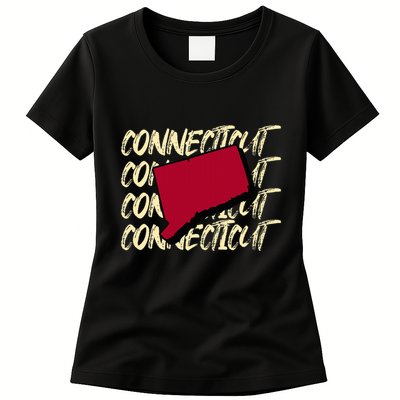 Connecticut Usa State American State Ct Conn Is Home Womens T-Shirt