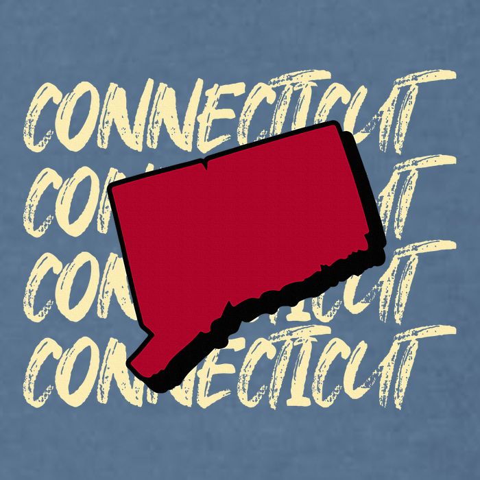 Connecticut Usa State American State Ct Conn Is Home Garment-Dyed Sweatshirt