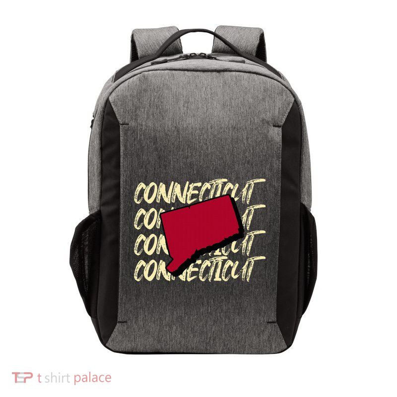 Connecticut Usa State American State Ct Conn Is Home Vector Backpack