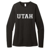 College U.N.I.V.E.R.S.I.T.Y Style Utah Sport Womens CVC Long Sleeve Shirt