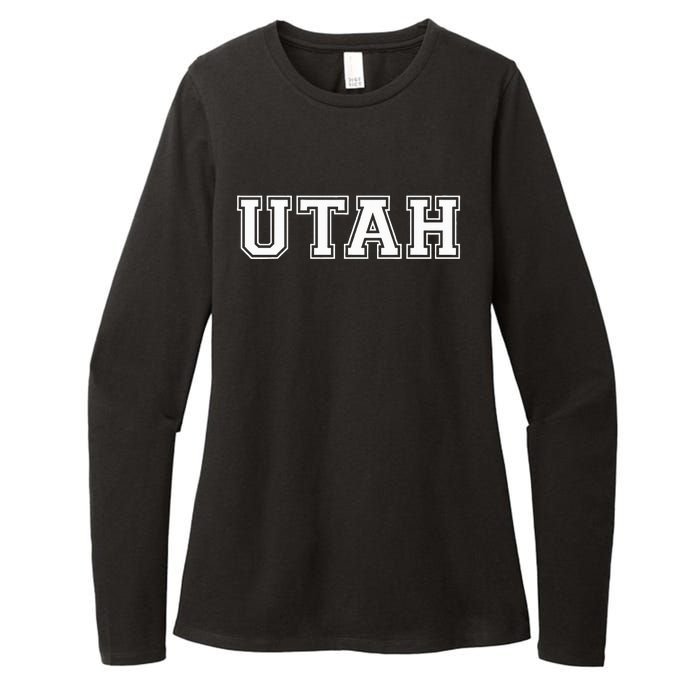 College U.N.I.V.E.R.S.I.T.Y Style Utah Sport Womens CVC Long Sleeve Shirt