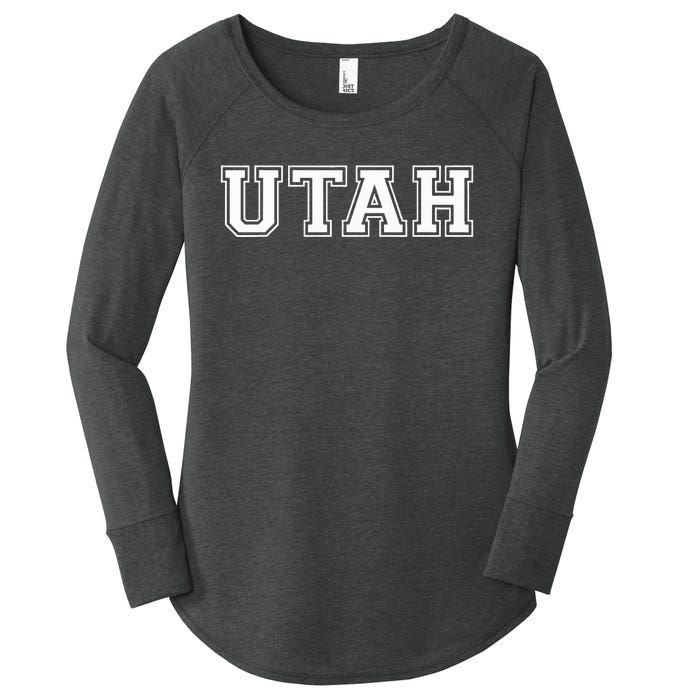 College U.N.I.V.E.R.S.I.T.Y Style Utah Sport Women's Perfect Tri Tunic Long Sleeve Shirt