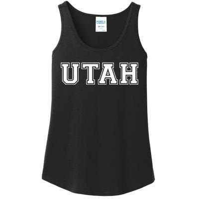 College U.N.I.V.E.R.S.I.T.Y Style Utah Sport Ladies Essential Tank